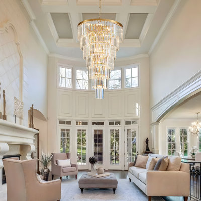 Light Dimmable Tiered Chandelier