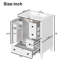 Meuble-lavabo simple 24 po avec comptoir en céramique 24 po-2000516911