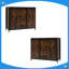 Buffet, armoire de cuisine avec portes de grange, 3 tiroirs et tablettes réglables pour le salon