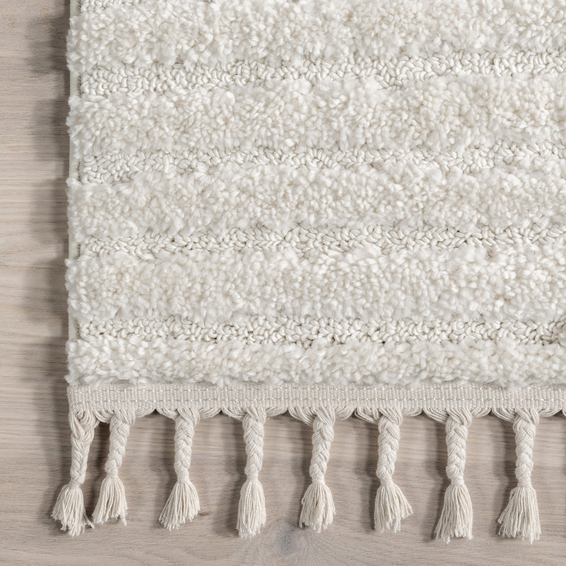 Tapis géométrique à poils longs, Rectangle 12 pi x 15 pi