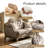 The fabric double sofa comes with 2 throw pillows as a gift.