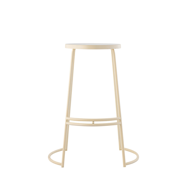 Menadevi Counter Stool with Metal Frame, Almond