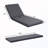 Wooden Outdoor Chaise Lounge with Water-Repellent Cushion-1061364980