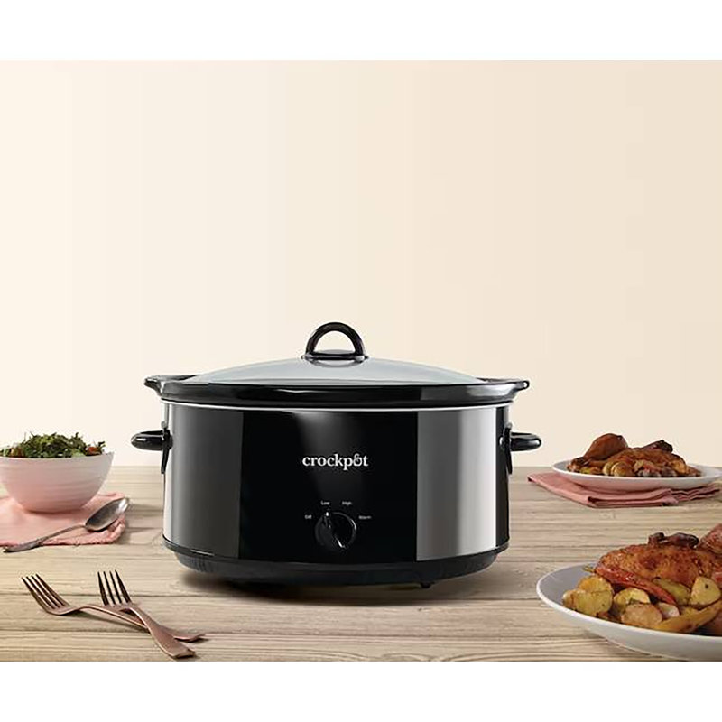 Crock-Pot 8 qt Black Stoneware Slow Cooker