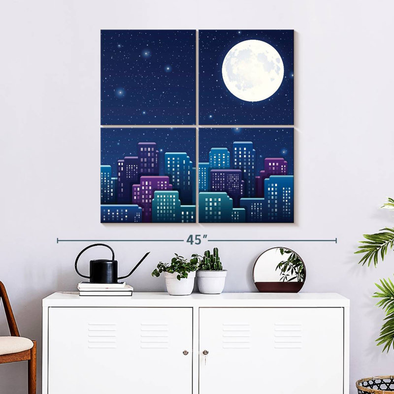 Sireci Starry City Night Sky, 32" H x 32" W
