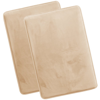 Steph Luxury Ultra Soft and Absorbent Memory Foam Bath Rug Set with Non-Slip Backing