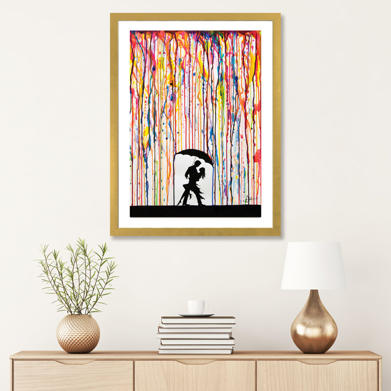 Tempest par Marc Allante - reproduction, H 24 po x l 16 po x P 1 po, Papier avec cadre doré