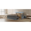 Lit plateforme avec tiroir et deux tablettes-1878373505
