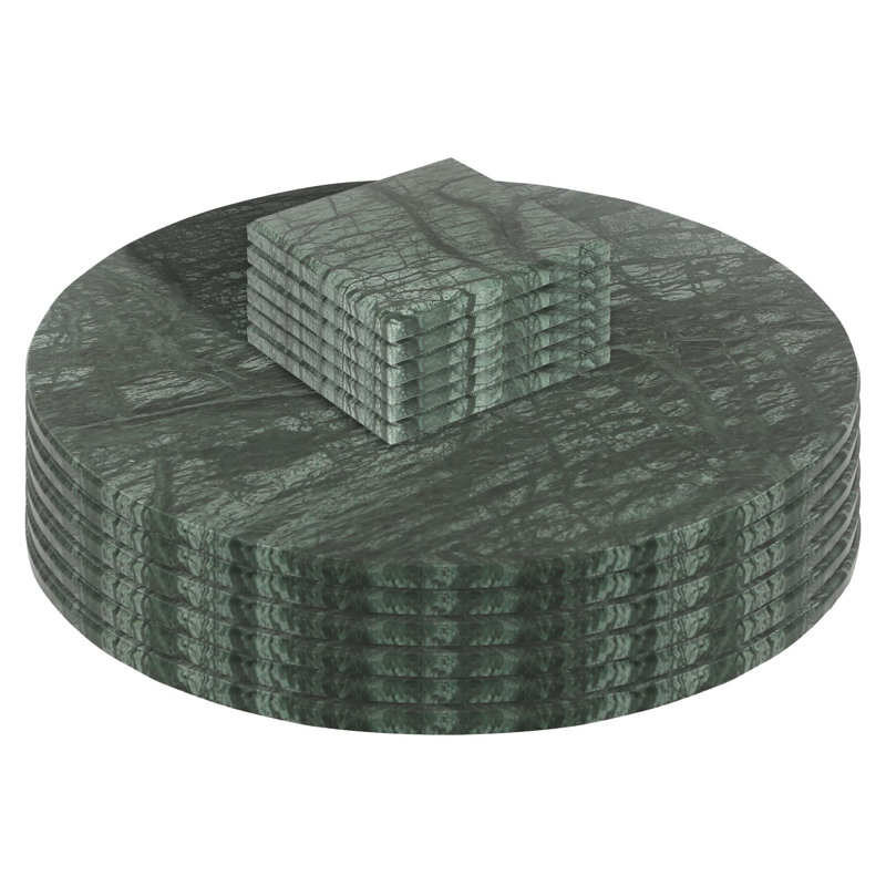Marble Placemat And Coaster Set