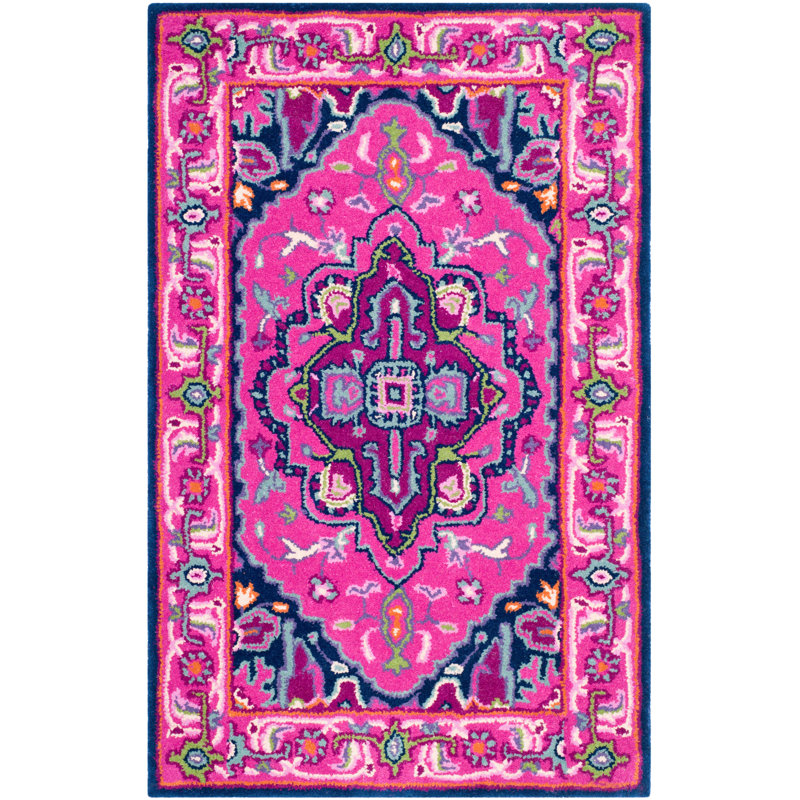 Blokzijl Hand Tufted Wool Oriental Rug, Rectangle 2'6" x 4'
