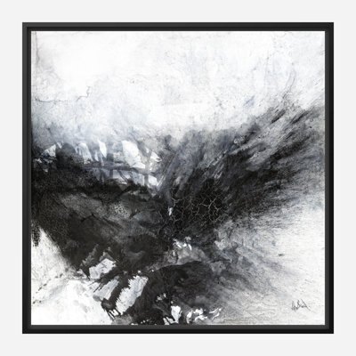 Black & Gray III - Artist Enhanced Canvas Print