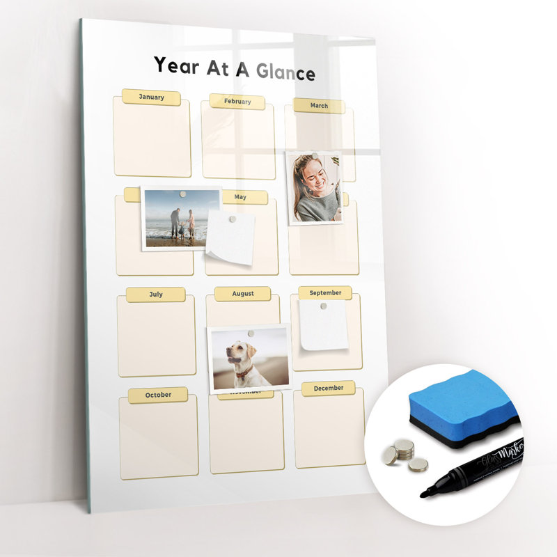 Magnetic Glass Dry Erase Board