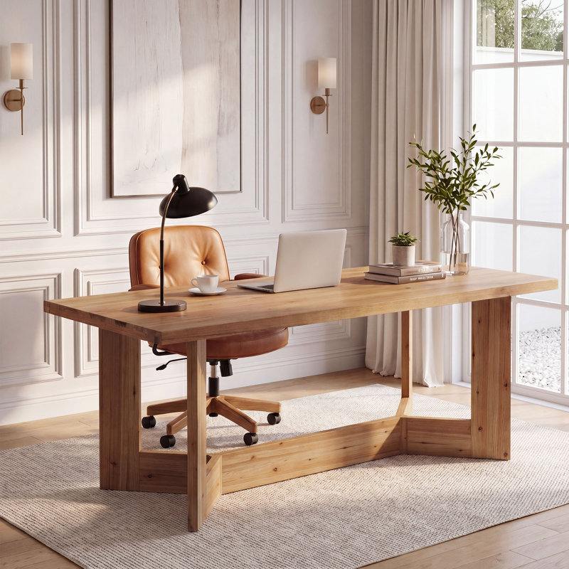 Solid Wood Computer Desk
