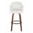Dahlia 30" Contemporary Fixed-Height Barstool In Wood And Velvet With Metal Accent And Round Footrest By Lumisource - Set Of 2-114850899