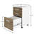 Galia Lazio Hanging File Cabinet W/ 3 Lockable Drawers & Wheels-738851703