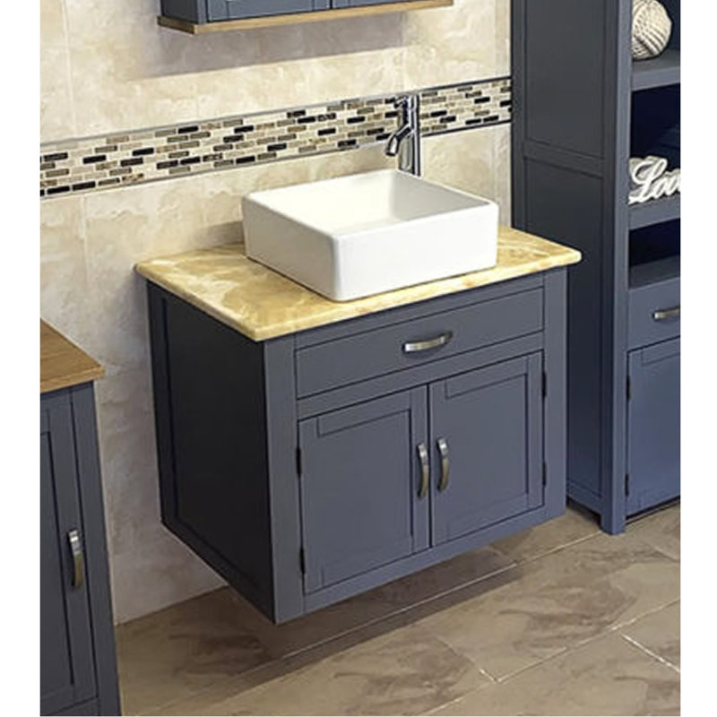 Bournemouth 750mm Single Bathroom Vanity with Vessel Ceramic Basin