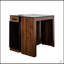 Table de salle à manger extensible moderne multifonctionnelle avec prise de courant, table extensible peu encombrante avec rangement pour fêtes, mariages, réunions et célébrations-1462556490
