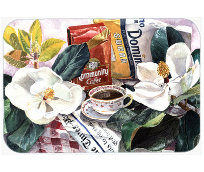Coffee Time Glass Cutting Board