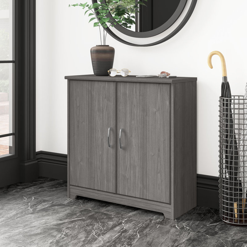 Armoire d'appoint 29,72 po de large Eivan, Gris moderne