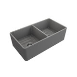 33 in. L Farmhouse Double Basin Kitchen Sink