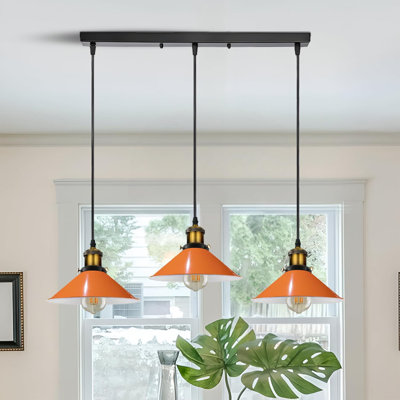 Latshaw 3-Light Kitchen Island Cone Pendant