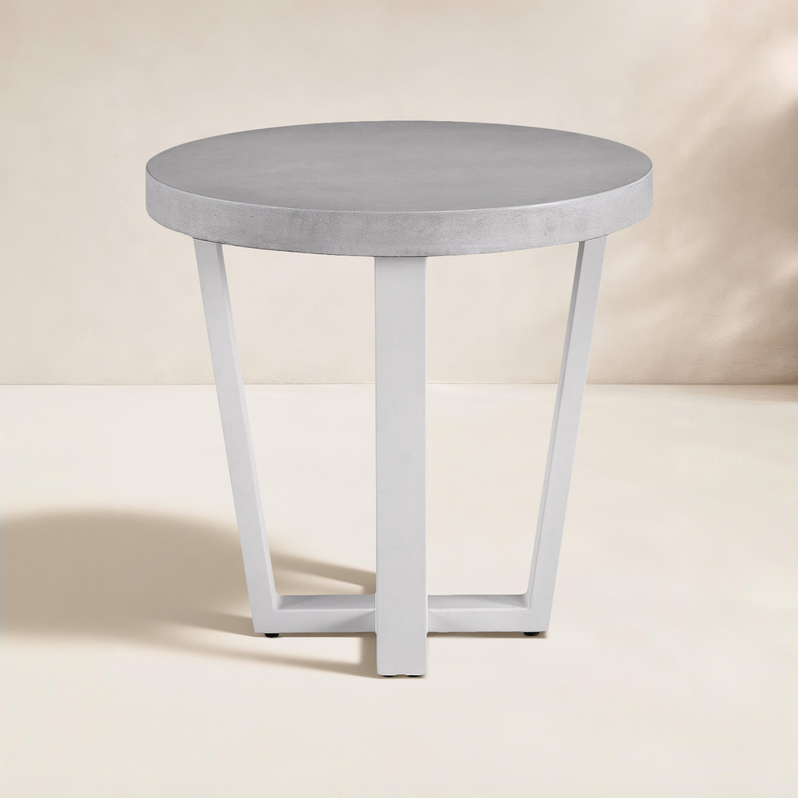 Nightingale Stone Outdoor Side Table, 24"