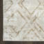 Tapis taupe ivoire moderne 2 pi x 4 pi Leuchte-649582355