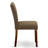 5 Piece Modern Dining Table Set Includes a Rectangle Wooden Table and 4 Coffee Linen Fabric Upholstered Parson Chairs, 36x60 Inch, Mahogany-733579632-733579647-784258997
