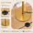65" Modern Gold Floor Lamp with Foot Switch for Living Room Bedroom Study Room