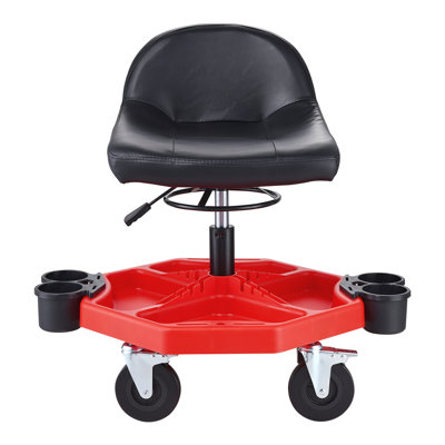 Mechanics Swivel Seat 300 LBS Rolling Work Stool Height Adjustable Seat