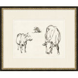 Country Cow Sketches 4 Print