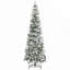 Arbre de Noël artificiel pin enneigé 7,5 pi avec branches réalistes et 668 pointes pour un décor festif