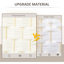 Paravent pliable à 3 panneaux, 1,83 m de hauteur, en bois, blanc, pour bureau à domicile.