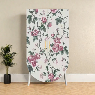 Modern  Double -Door Wardrobe Storage Cabinet