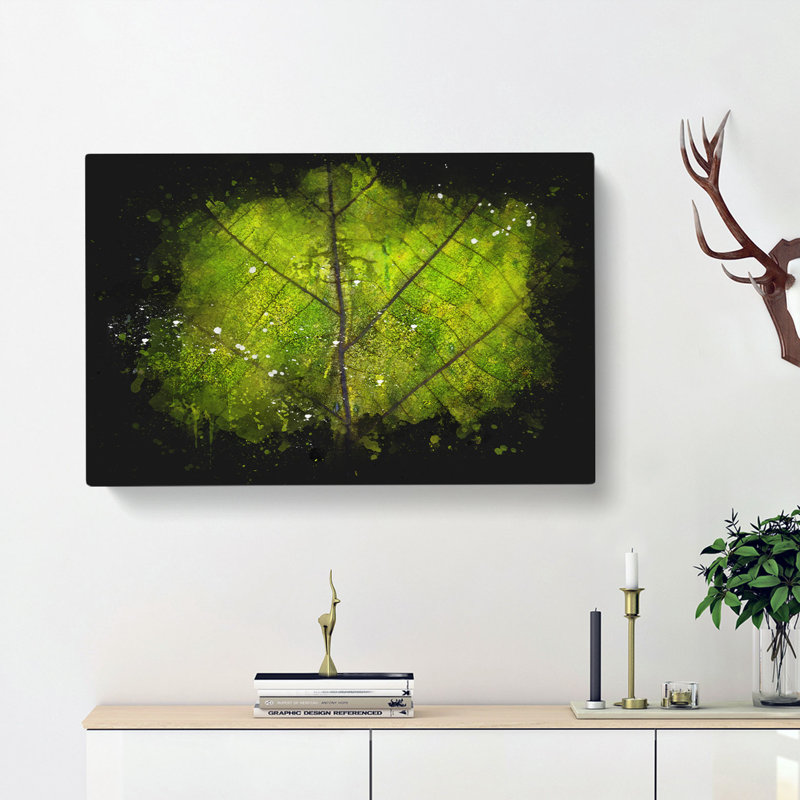 Lines Of The Leaf - Wrapped Canvas, 40cm H x 60cm W x 3cm D