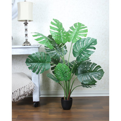 50'' Faux Monstera Tree in Planter