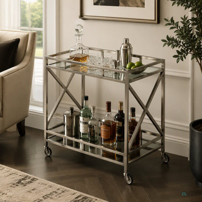 Matthue Metal Bar Cart