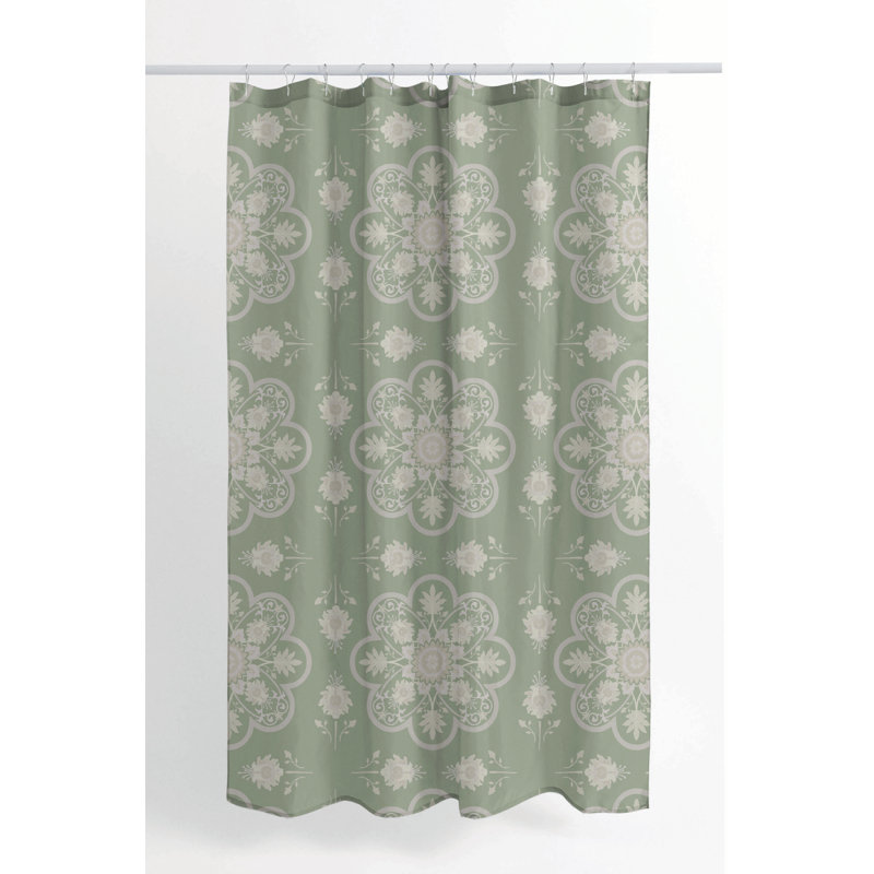 Skye Ultra-Thin Lightweight Shower Curtain, Sage