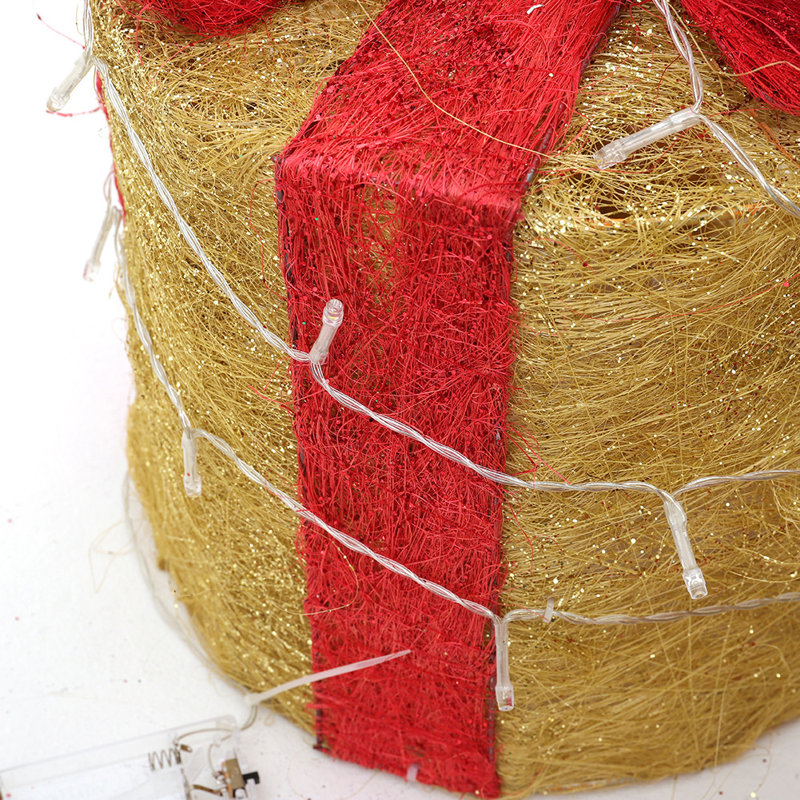 Christmas Decorative Accent, Gold/Red