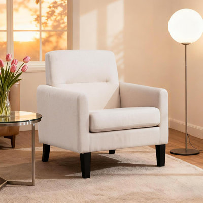 Chaises d'appoint Meleri avec pieds en bois, chaises modernes Mid-Century