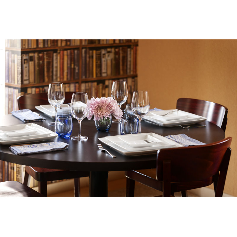 Carré White Porcelain Dinner Plate