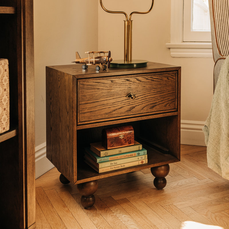 Astre Assembled Nightstand by Nate Berkus, Toffee