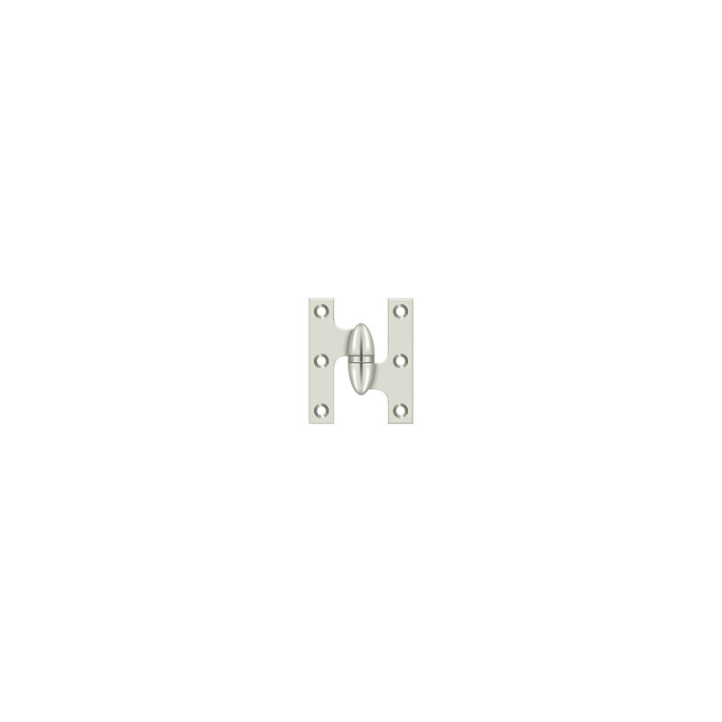 Hinge, Polished Nickel, Right Hand