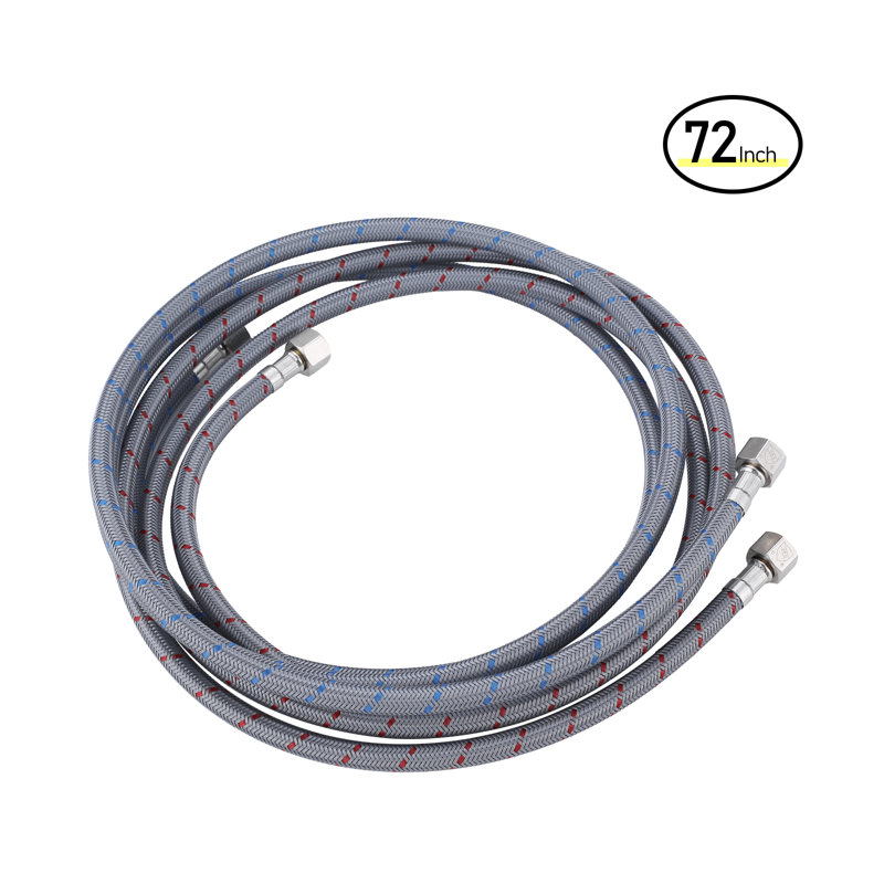 ARCORA Faucet Hose Connects Kitchen Bathroom Sink To Water Supply, Cupc Faucet Supply Lines 3/8" X 3/8" Female Compression Thread 1 Pair