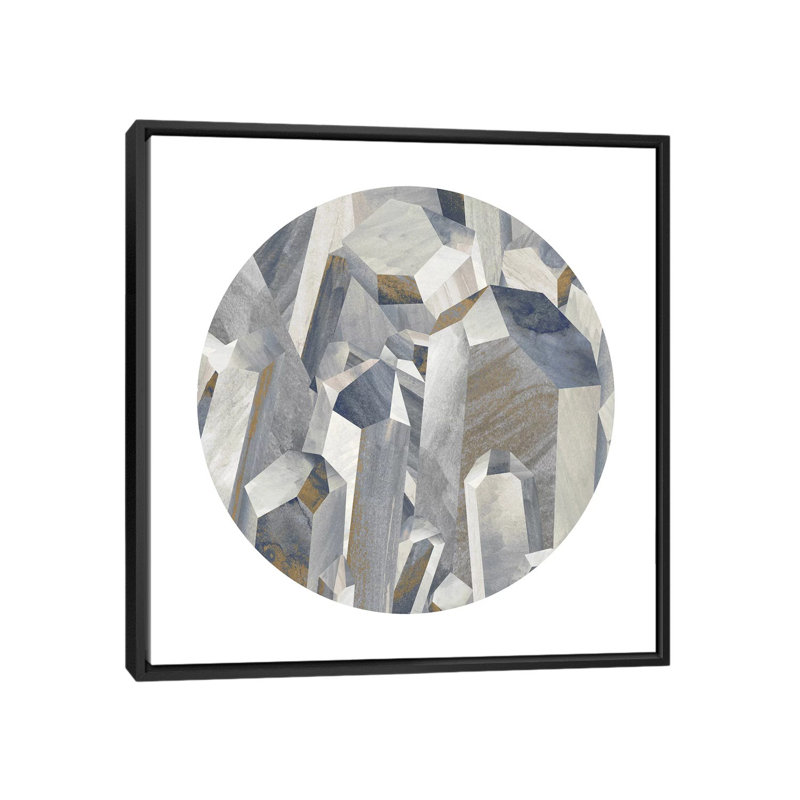 «Gems I», impression sur toile, H 18 po x l 18 po x P 1,5 po, Toile encadrée noire, Pas de tapis