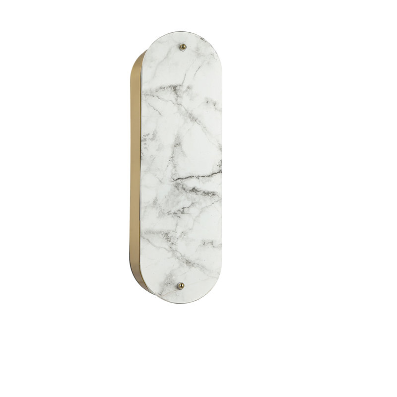 Applique murale 2 lumières en laiton vieilli 16 po., H 16 po x l 5 po x P 3,75 po, Laiton vieilli