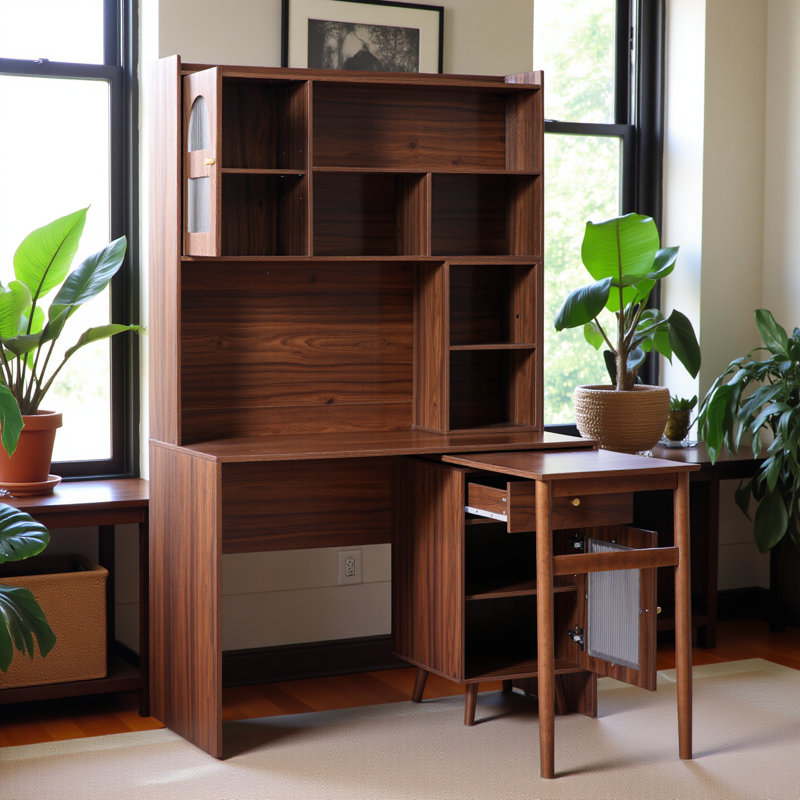 Bureau d'ordinateur avec bureau rotatif à 90 degrés, bureau de 43 po x 70 po avec tiroir de rangement et armoires, bureau de jeu avec tablettes, bureau d'écriture pour bureau, bureau de travail pour la maison