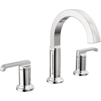 Tetra 3-Hole Widespread Bathroom Faucet, 2-Handle Bathroom Sink Faucet with Drain Assembly