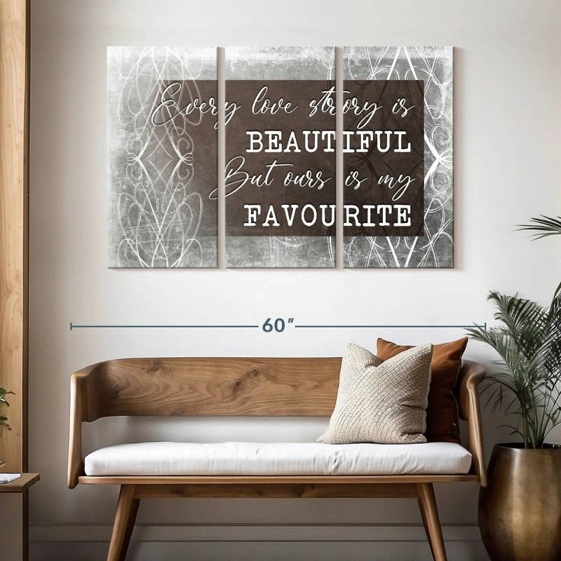 Favorite Love Love Typographie, H 32 po x l 50 po