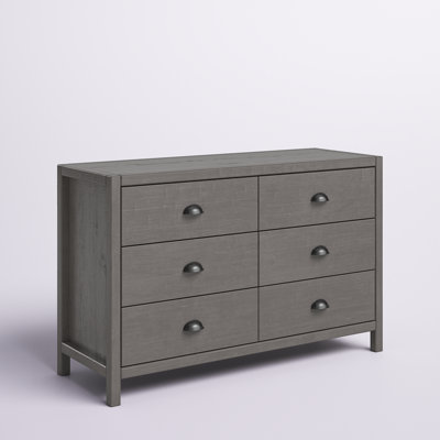 Commode double en bois massif à 6 tiroirs Arranda